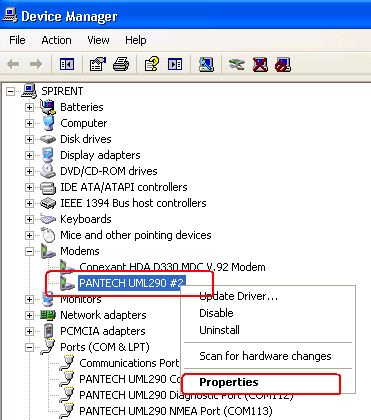 pantech uml290 firmware update